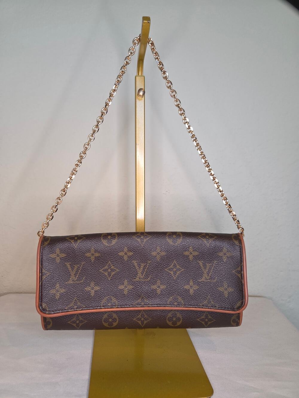 Louis Vuitton Monogram Twin Pochette GM Shoulder Crossbody Bag LV Vintage